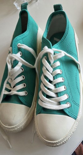 Zara green white low - green, &