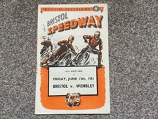 * BRISTOL v WEMBLEY 15/6/51