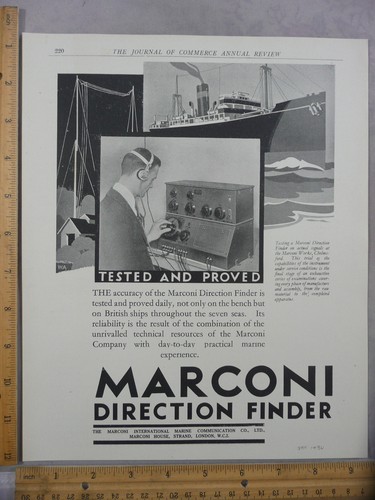 Rare original vtg 1930 marconi - rare,