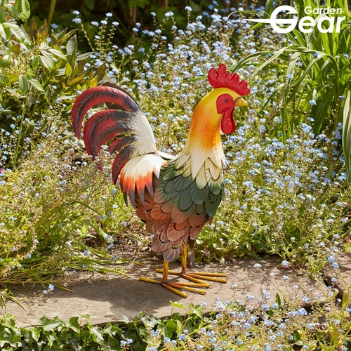 Garden gear metal cockerel - metal,