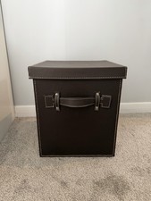 Large Brown Faux Leather