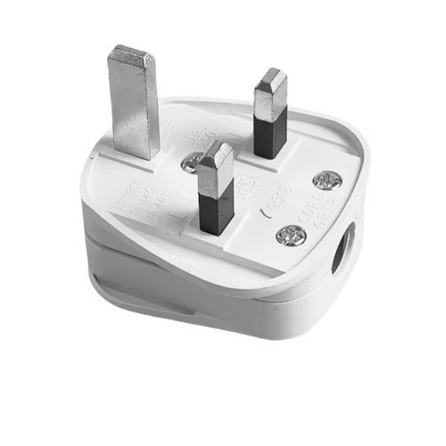 White mains plug - mains, 3
