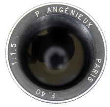 Angénieux Paris 40mm f/1.5  Rare Vintage Projection Lens, Bokeh, FREEPOST