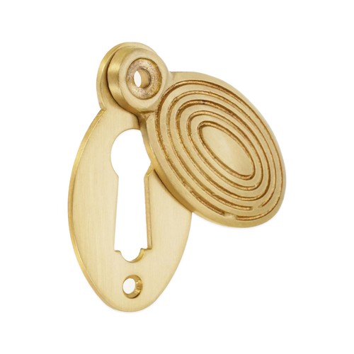 Escutcheon oval beehive reeded - oval,