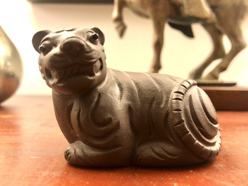 Mini ceramic clay tiger - mini,