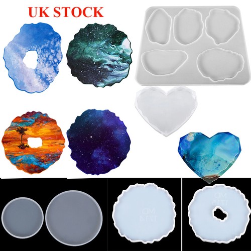 Agate coaster resin casting - coaster,