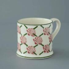 BRIXTON POTTERY NEW HANDMADE 250ml POTTERY MUG - Rose Trellis