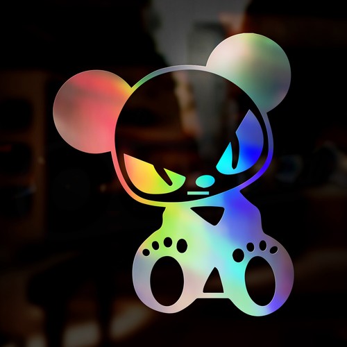 Jdm panda decal sticker - 2x,