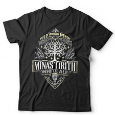 Minas Tirith White Ale TShirt Unisex Funny Parody Film Beer LOTR Retro Vintage