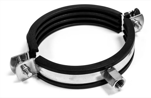 Rubber lined pipe clamp - rubber,