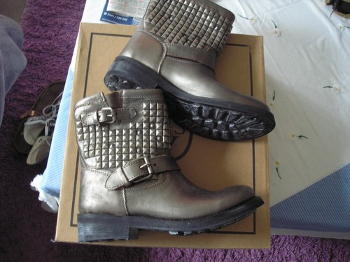 Ash titanium boots - titanium, silver