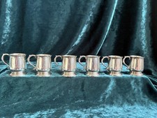 Miniature silver tankards Wilson & Sharp 1924