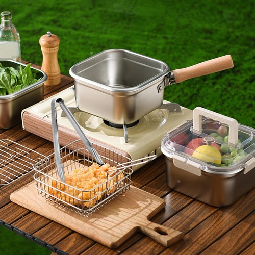 Small deep fryer pot - deep,