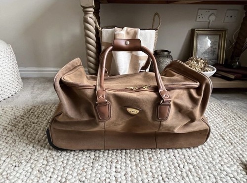 Tan moleskin weekender - moleskin,