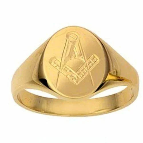 Hand engraved masonic ring - masonic,