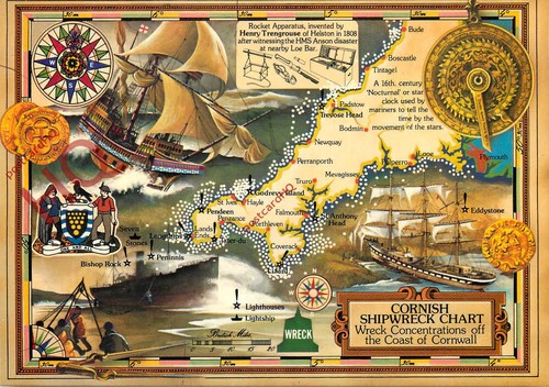Picture postcard cornish - picture, postcard;