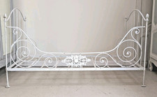 STYLISH FRENCH ANTIQUE FOLDING IRON DAYBED c.1900 - Large Single 