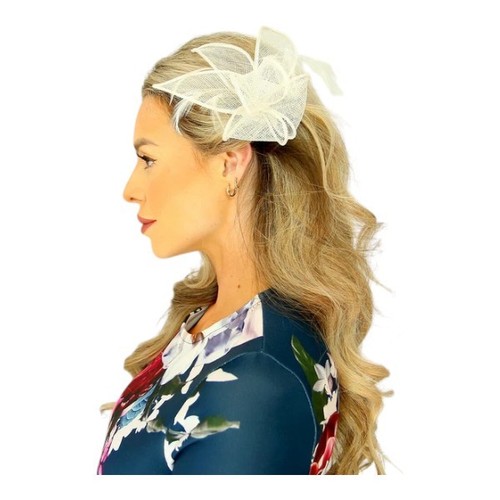 Small feather flower hair - feather,