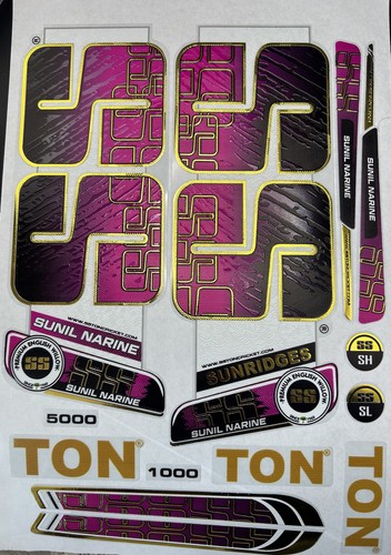 Cricket bat 3d embossed - ss,