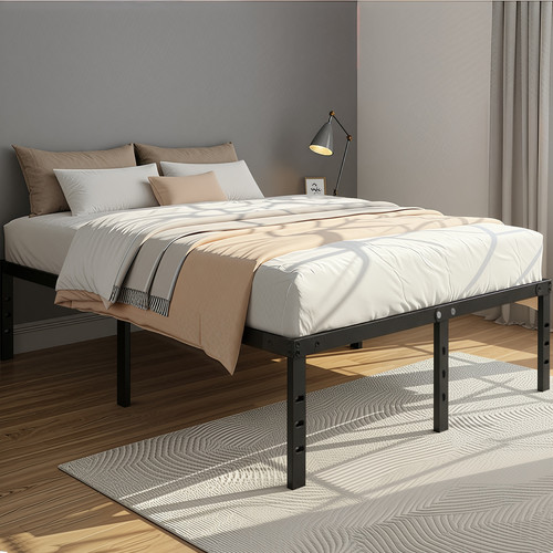 Strong double bed 4ft - 4ft, metal