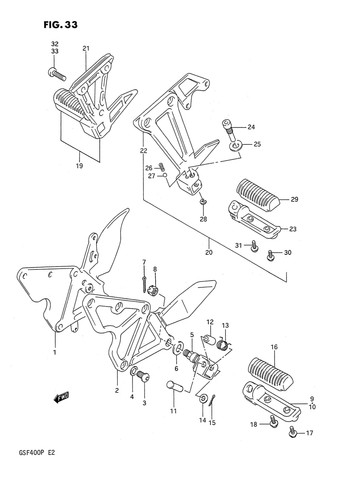 Suzuki genuine bolt gsf400 - genuine,