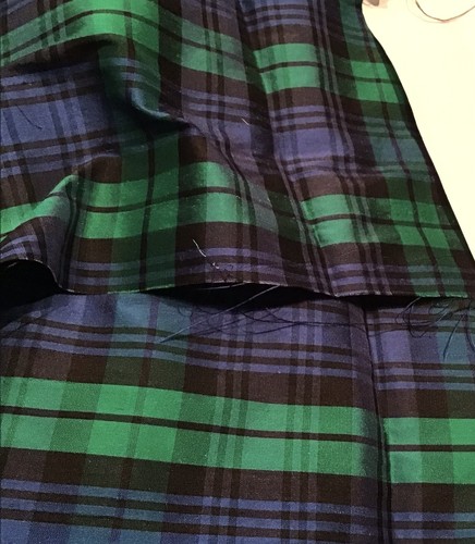 100 silk navy - silk, navy/green