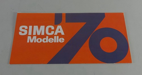 1976 brochure program simca - brochure/program,