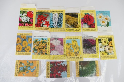 Vintage used seed packets - seed,