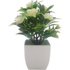 Artificial Plastic Rose Bonsai