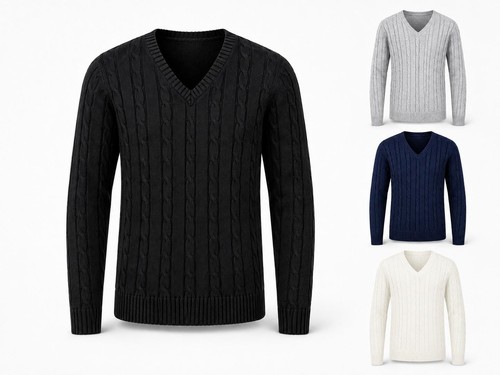 Mens casual knitted jumper - mens,