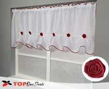 Flowers Voile Curtain With