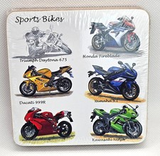 Motorbike Coasters Set Of 4