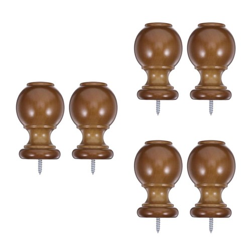 Pcs curtain pole finials - 6,