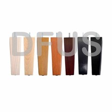 4x TALL WOODEN FURNITURE FEET LEGS M8 FIT SOFAS CHAIRS SETTEES 6 COLOURS LW1519