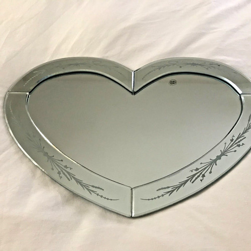 Venetian heart shaped mirror - shaped,