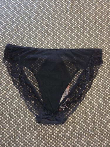 Rosie black silk high leg - m&s,