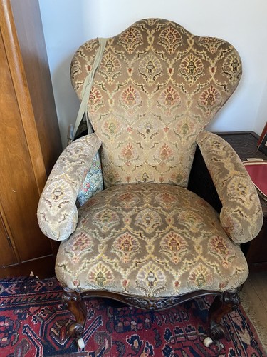 Victorian sprung armchair - victorian, with