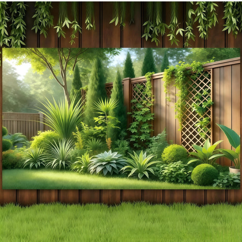 Garden fence background - ,