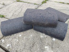 Blue (Class A?) Engineering Bricks Round Nose Stretcher Secondhand 72 in number.