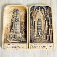 Vintage Ivorex Wall Plaque Cenotaph & WWI Memorial Grave of the Unknown Warrior