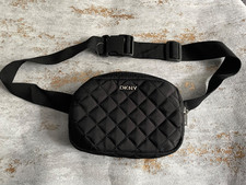 DKNY Black Canvas Belt/ Bum