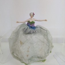 Goebel Half Porcelain Doll 1930s Outstretched Arms Pin Cushion? Antique Vintage