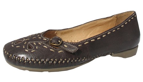 Ladies dark brown leather soft - dark,