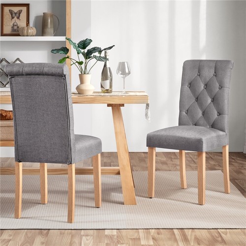 Dining chairs set fabric - chairs, 2