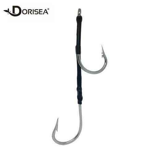 5pcs double hook rig - double,