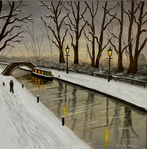 The towpath winter signed - towpath,