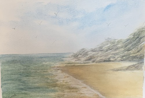 Watercolour painting signed - watercolour,