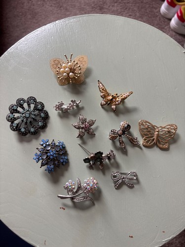 Vintage costume brooch hair - costume,