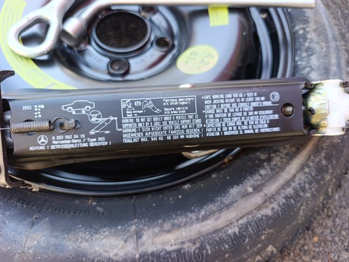 Mercedes spare wheel - spare, wheel,jack,