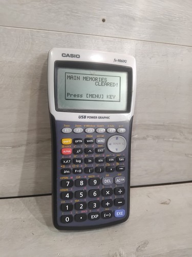 Casio 9860g graphing - casio,